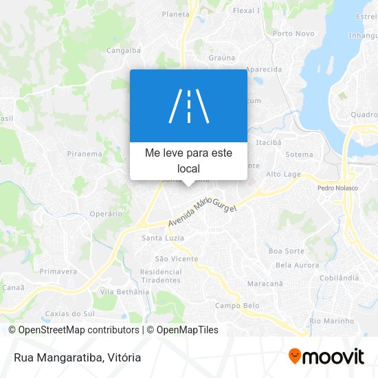 Rua Mangaratiba mapa
