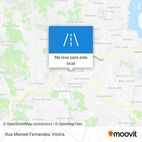 Rua Manoel Fernandes mapa