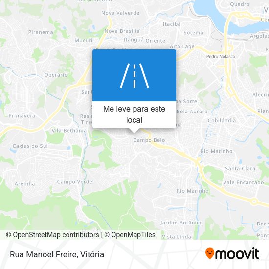 Rua Manoel Freire mapa