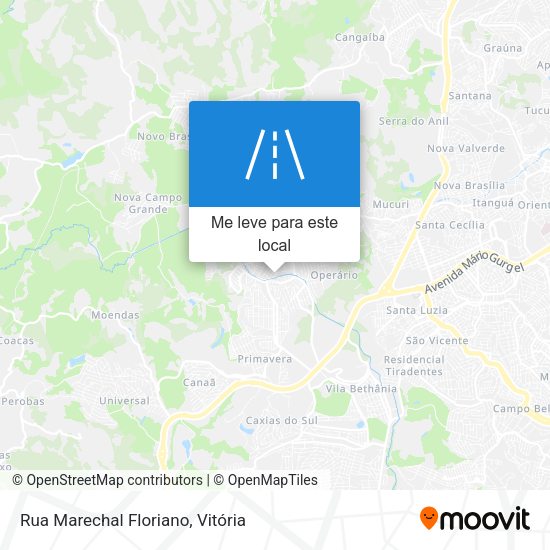 Rua Marechal Floriano mapa