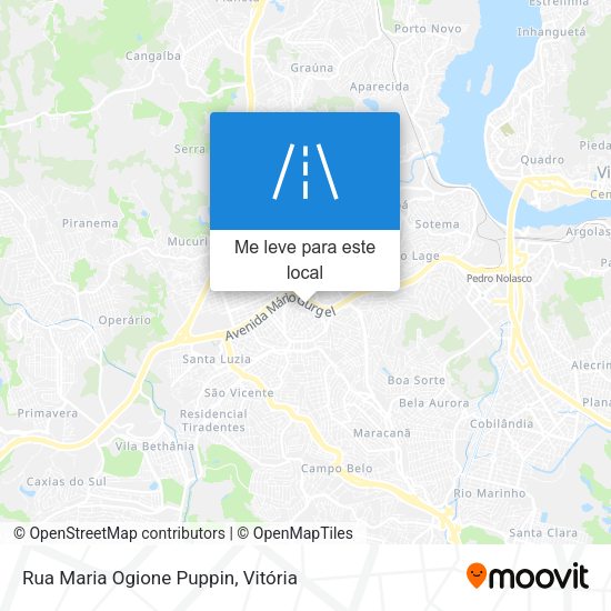 Rua Maria Ogione Puppin mapa