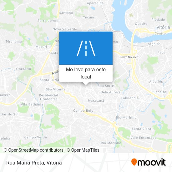 Rua Maria Preta mapa