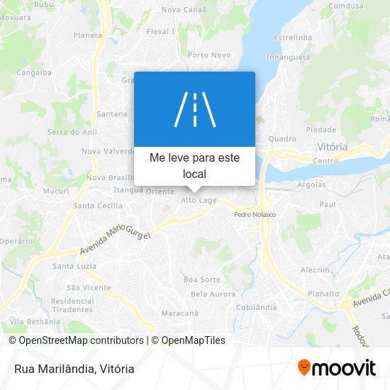 Rua Marilândia mapa
