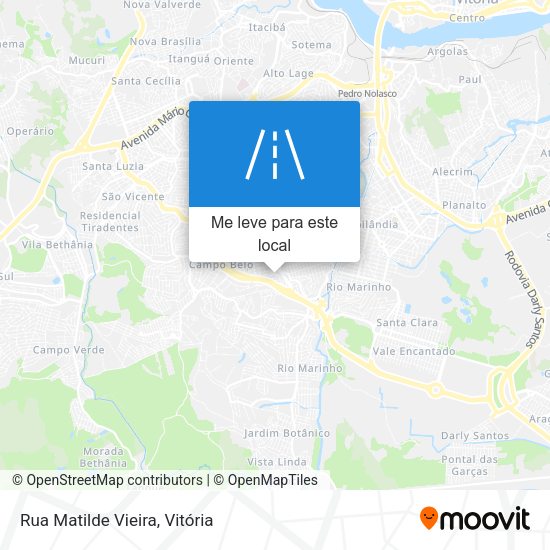 Rua Matilde Vieira mapa