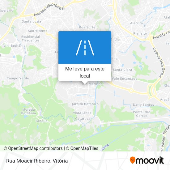 Rua Moacir Ribeiro mapa