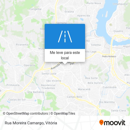 Rua Moreira Camargo mapa