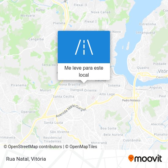 Rua Natal mapa