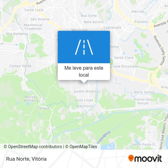 Rua Norte mapa