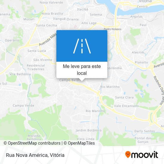 Rua Nova América mapa