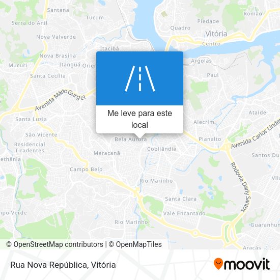 Rua Nova República mapa