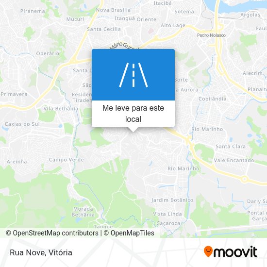Rua Nove mapa