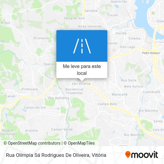 Rua Olímpia Sá Rodrigues De Oliveira mapa