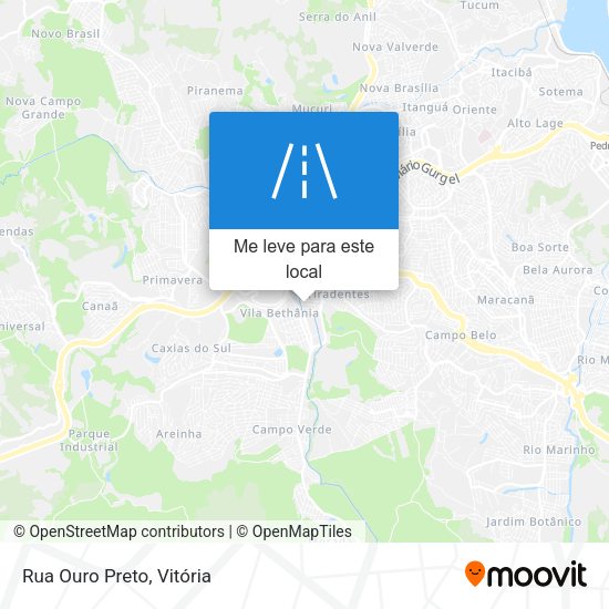 Rua Ouro Preto mapa