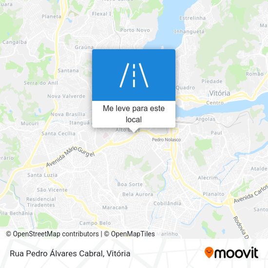 Rua Pedro Álvares Cabral mapa