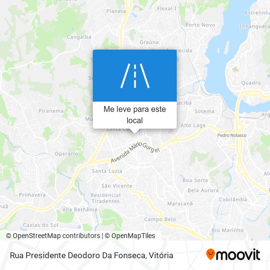 Rua Presidente Deodoro Da Fonseca mapa