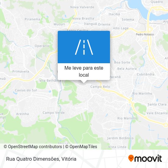 Rua Quatro Dimensões mapa