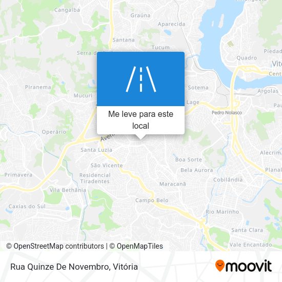 Rua Quinze De Novembro mapa