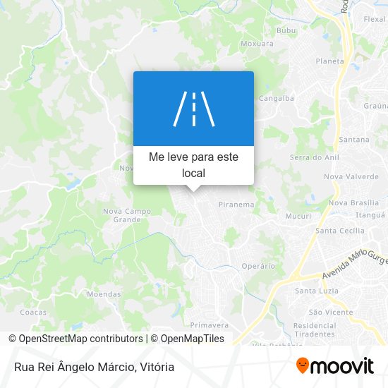 Rua Rei Ângelo Márcio mapa
