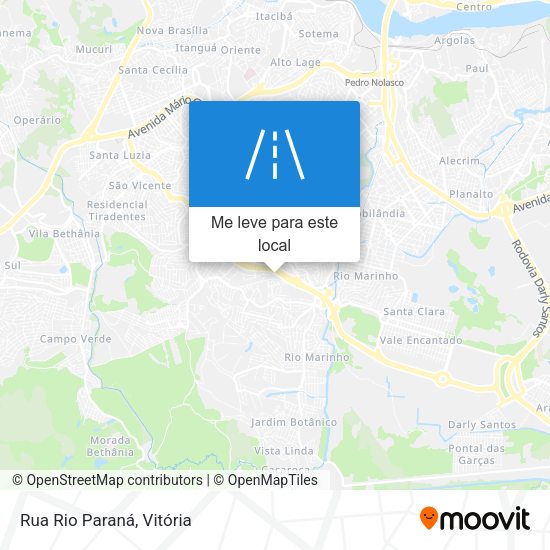 Rua Rio Paraná mapa