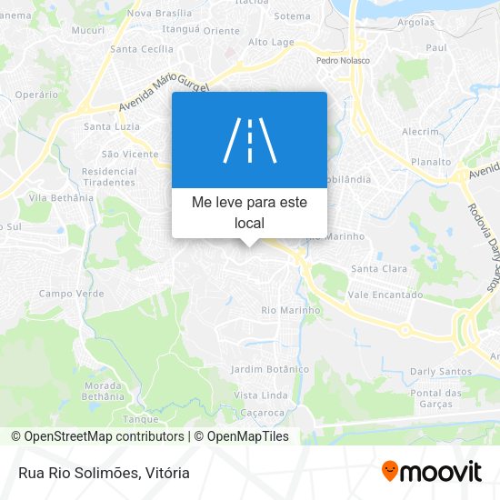 Rua Rio Solimões mapa