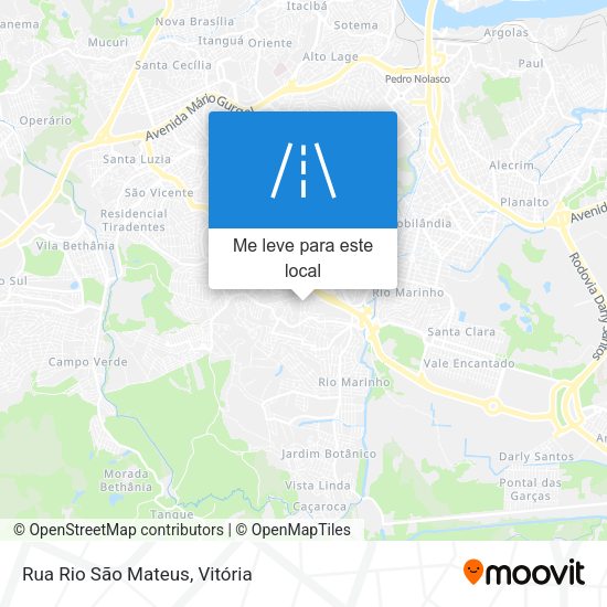 Rua Rio São Mateus mapa
