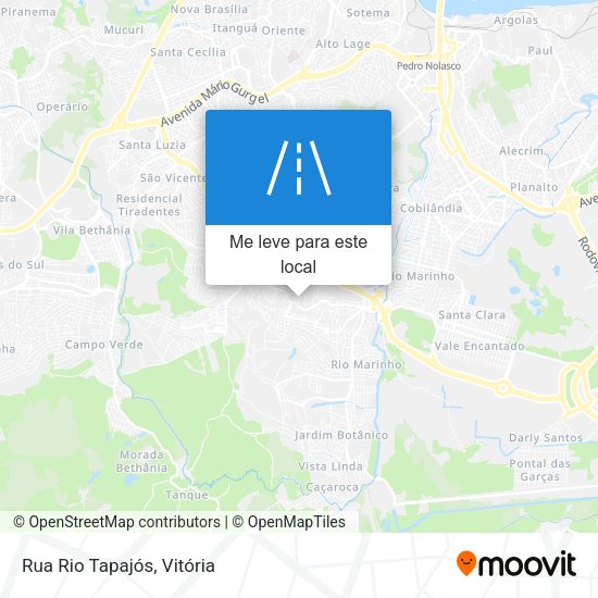 Rua Rio Tapajós mapa