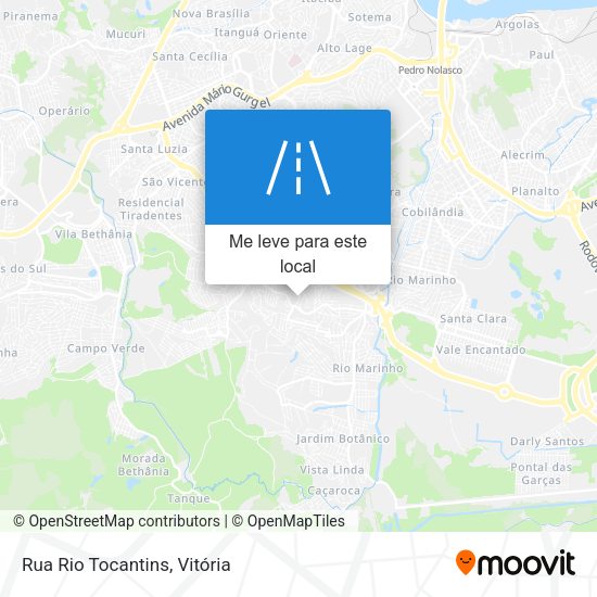 Rua Rio Tocantins mapa