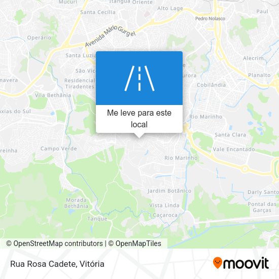 Rua Rosa Cadete mapa