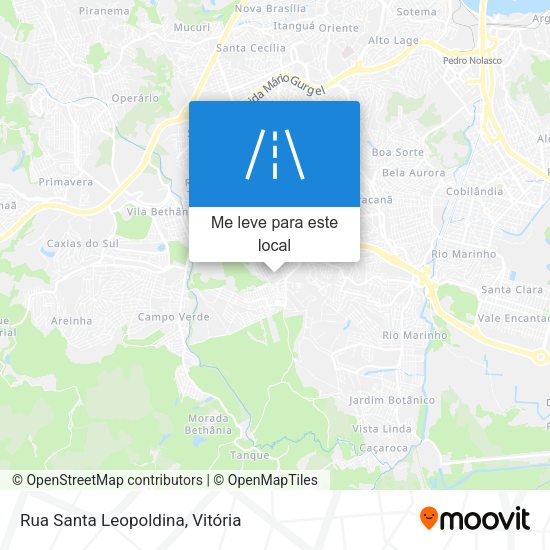 Rua Santa Leopoldina mapa