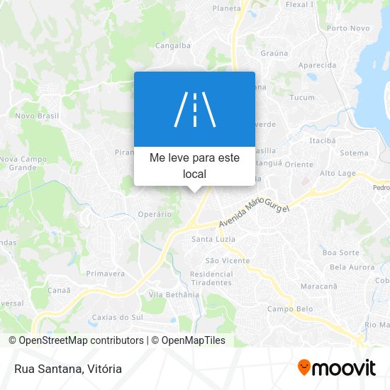 Rua Santana mapa