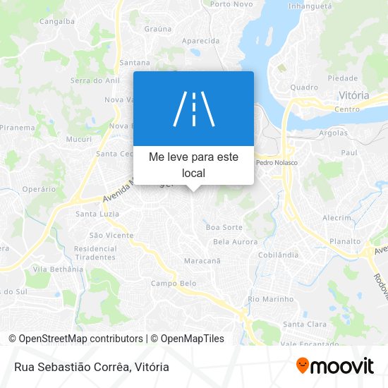 Rua Sebastião Corrêa mapa