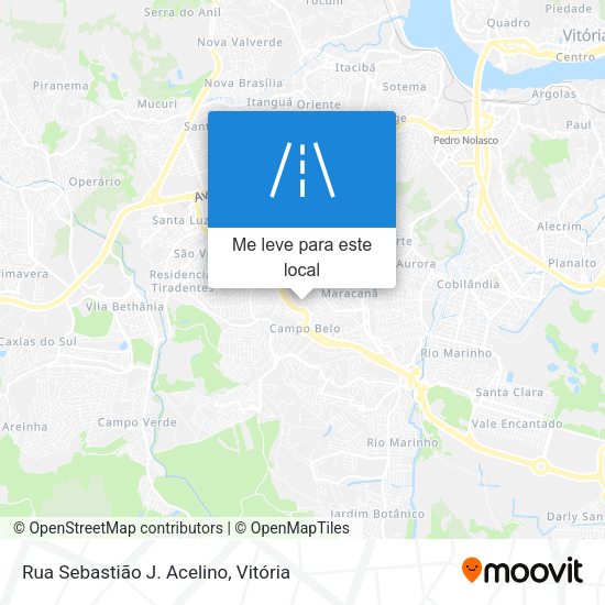 Rua Sebastião J. Acelino mapa