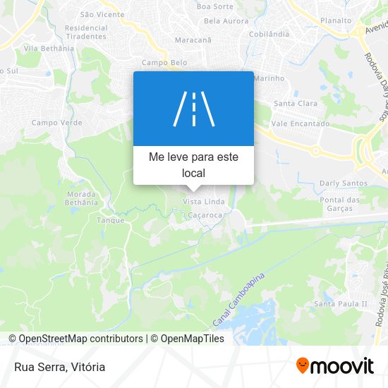 Rua Serra mapa
