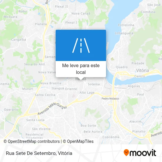 Rua Sete De Setembro mapa