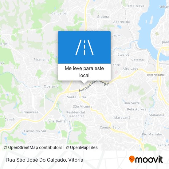 Rua São José Do Calçado mapa