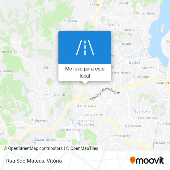 Rua São Mateus mapa