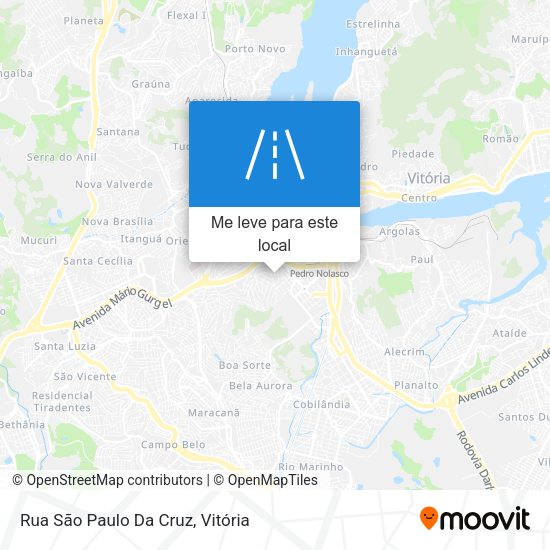 Rua São Paulo Da Cruz mapa