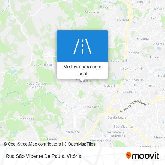 Rua São Vicente De Paula mapa