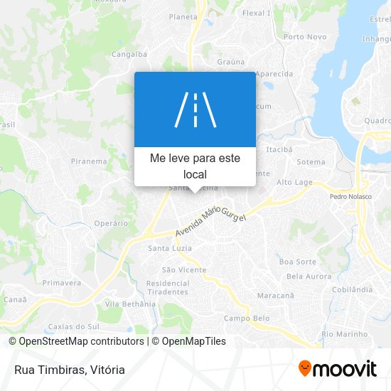 Rua Timbiras mapa