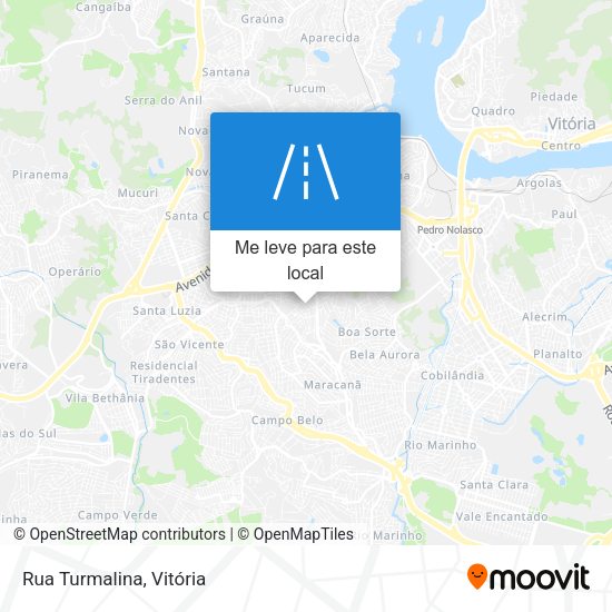 Rua Turmalina mapa