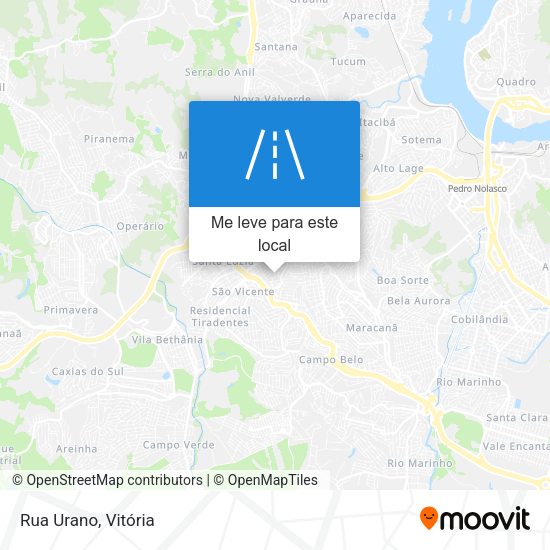 Rua Urano mapa