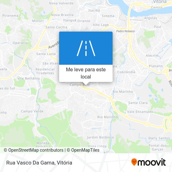 Rua Vasco Da Gama mapa
