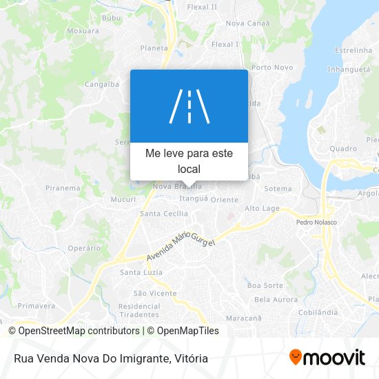 Rua Venda Nova Do Imigrante mapa