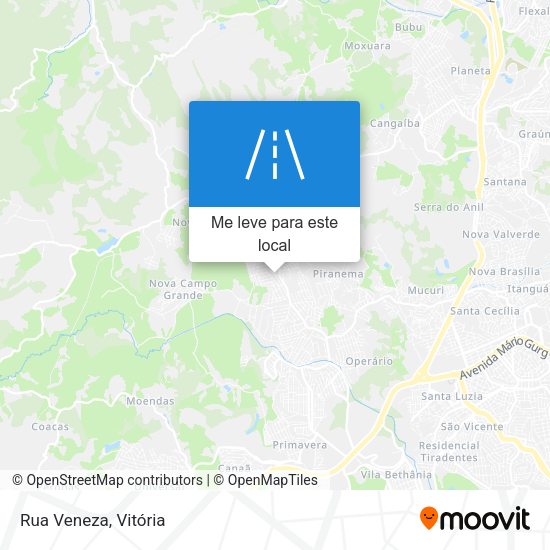 Rua Veneza mapa