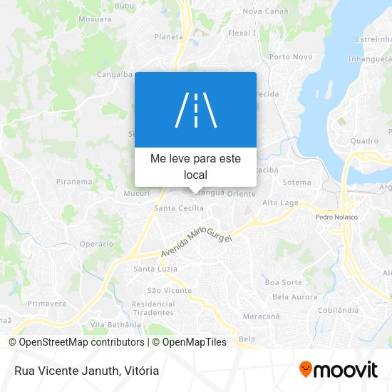 Rua Vicente Januth mapa