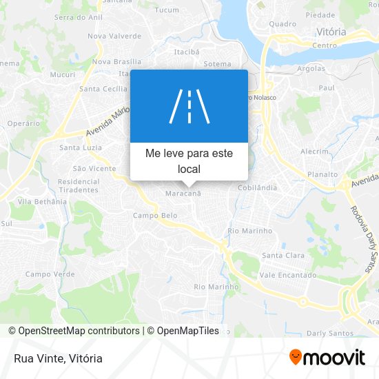 Rua Vinte mapa