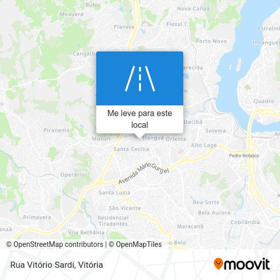 Rua Vitório Sardi mapa
