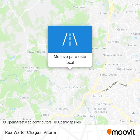 Rua Walter Chagas mapa