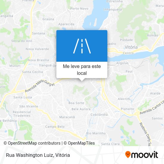 Rua Washington Luiz mapa