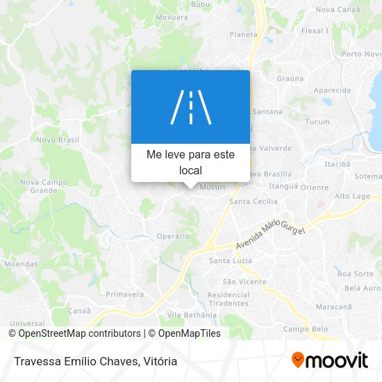 Travessa Emílio Chaves mapa